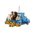 thumbnail image 1 of Ornements Suspendus Mignons en Forme de Chien de Voiture 3D, 1 of 9