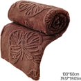 thumbnail image 3 of VogueV Reversible Fleece Throw Blanket - Soft Multi-Color Bed/Couch Cover Coffee, 3 of 8