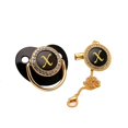 thumbnail image 2 of XZNGL Baby Pacifier 26 Letter Name Initial Clip Silicone Infant Nipple Bling Newborn Pacifier, 2 of 9