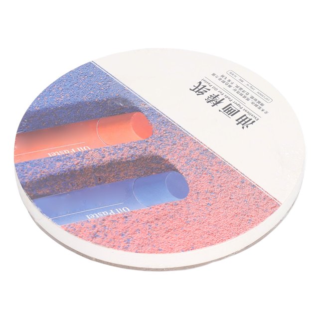 Art Paper, Round Shape Pure Wood Pulp Oil Pastel Paper Pad High Adhesion For Watercolor