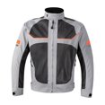 thumbnail image 2 of Motorcycle Riding Jacket Motocross Jacket Impact Protection Reflective Breathable Mesh Protective Gear Coat for Motorbike Riding Summer , Gray S, 2 of 10