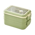 thumbnail image 1 of Border Student Bento Box Children Sealed Fruit Box Salad Box Work Microwave Lunch Box Chopsticks Dip Container Cute Kids Bento Lunch Box, 1 of 6