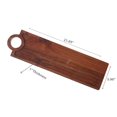 thumbnail image 2 of IH Casa Decor Acacia Wood Rect. Serving Tray With Handle, 2 of 4