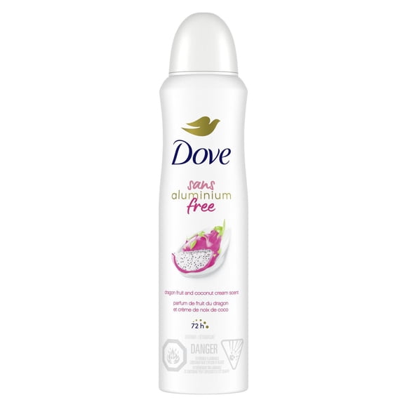 Dove Aluminum-Free Deodorant Dry Spray Dragon Fruit & Coconut Cream, 113 g