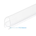 thumbnail image 4 of Unique Bargains PVC Poster Hanger Rail Poster Strip Bar 40cm/16inch Clear with Clips for Poster, Map, 2 Set, 4 of 5