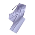 thumbnail image 1 of Summer Pants Women Sports Quick Dry Solid Drawstring Daily Straight Wide Leg Pant Clearance Slacks For Women Purple L, 1 of 3