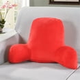 thumbnail image 1 of Mefallenssiah Plush Big Backrest Reading Rest Pillow Lumbar Support Chair Cushion with Arms, 1 of 1