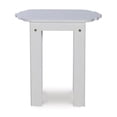 thumbnail image 4 of Riverbay Furniture Transitional Wood Outdoor Adirondack Side Table in White, 4 of 11
