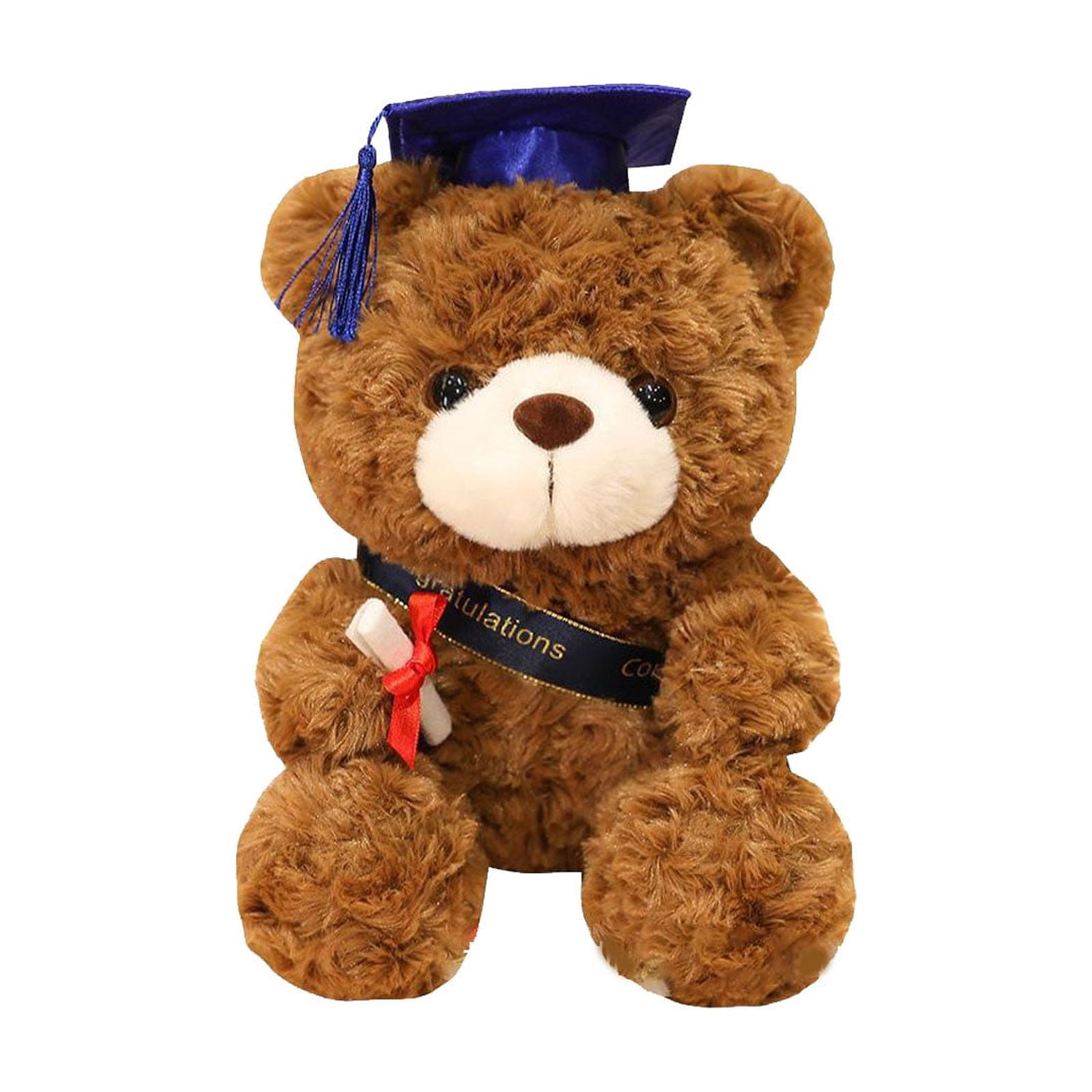 Aihimol Graduation Bear Class of 2025 Graduation Plush 9" Graduation Bear Gift Kindergarten Graduation Stuffed Animal Graduation Doll with Sash for Graduation Day Gift(Brown)