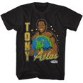thumbnail image 1 of Powertown Lutte Tony Atlas Tenant la Terre Noir T-Shirt pour Adulte 3Xlt, 1 of 2