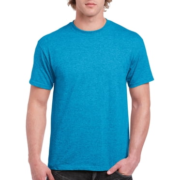 Gildan T-Shirt en Coton Épais pour Hommes, G, Heather Sapphire