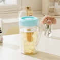 thumbnail image 2 of Feltree 2L Plastic Pitcher with Lid for Iced Tea, Lemonade and Infused Water - Heat Resistant, Dishwasher Safe, Bpa-Free - Ideal for Kitchen, Home, Party, Bar, Wedding, 2 of 8
