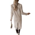 thumbnail image 3 of LUXUR Manteau Femme Double Boutonnage Automne Beige L, 3 of 3