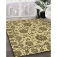 thumbnail image 2 of Ahgly Company Indoor Rectangle Abstract Chrome Gold Yellow Oriental Area Rugs, 7' x 10', 2 of 6
