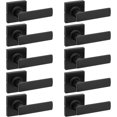 thumbnail image 1 of Breton Poignée de Porte Mate pour Couloir, Déco Moderne, Quincaillerie de Porte, Poignée de Porte Réversible pour Hall/garde-Robe, Finition Encastrée Microban, 1 of 10
