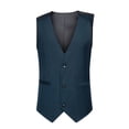 thumbnail image 3 of Qertyioot Independence Day Men Solid Fashion Retro Have Pockets Button V-neck Tanks Tops Blouse, 3 of 10