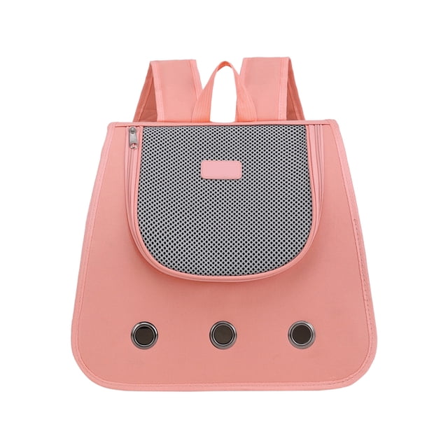 Sac à Dos pour Chat Pliable et Respirant avec Maille de Ventilation et Fermetures Éclair de Sécurité pour la Marche, le Voyage et le Camping des Animaux - Sangles Ajustables