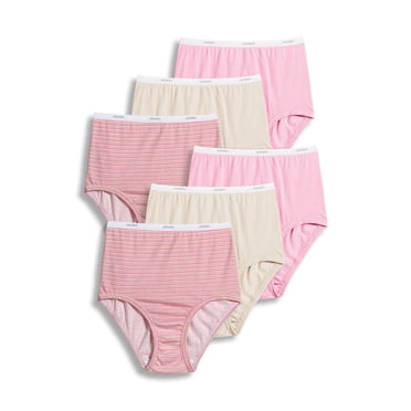 Jockey Women's Plus Size 100% Cotton Classic Brief - 6 Pack