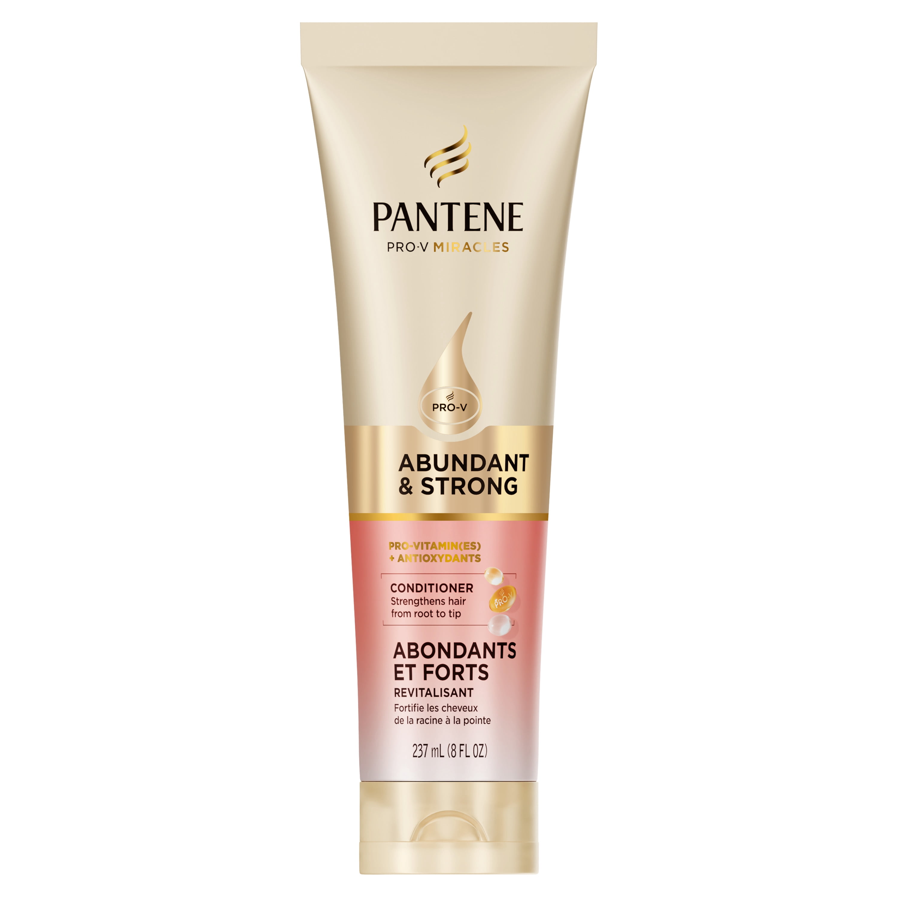 Revitalisant Pantene Pour Cheveux Abondants et Forts, Renforce Les Cheveux De La Racine À La Pointe, Complexe De Pro-Vitamine B5 et Antioxydants, 237 mL