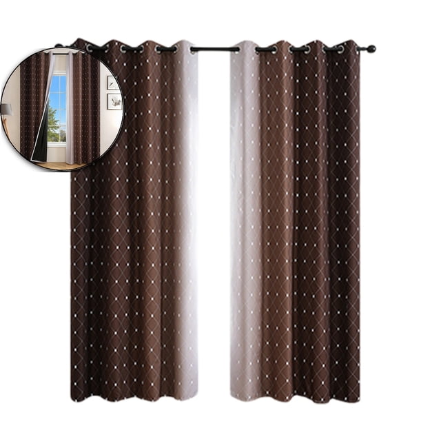 Dvruxg Rideaux Occultants 63 Pouces de Long - 2 Pcs Rideaux pour Déco de Salon - Rideaux Assombrissants Écoénergétiques pour Chambre