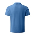 thumbnail image 3 of Pisexur Mens Ribbed Dress Shirts Short Sleeve Relaxed Fit Golf Shirt Tops Summer Solid Color Collar Button Down Blouses Casual Work Out Shirts for Mens Trendy, 3 of 3