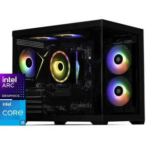 STORMCRAFT Jeu PC SIRIUS Intel Core i5-14400F Arc Intel B570 10GB OC ASROCK – AI Alimenté 16GB DDR4 RGB 3200MHz 1TB NVMe SSD 650W PSU Windows 11 Sommaire SI1440FBB-B57N1