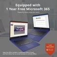 thumbnail image 3 of HP Premium Stream Portable 14 Pouces HD BrightView, Intel Celeron N4120, 4 Go RAM, 64 Go Stockage eMMC, UHD Graphics, Caméra Web HD, 1 An Office 365, Bluetooth, WiFi, HDMI, Win 11s, Bleu, Carte USB Hotface 32 Go, 3 of 9
