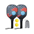 thumbnail image 3 of jinwen Wood Pickleball Paddles Kit Portable Beginner Racket for Child, Teens and Adults Red, 3 of 9