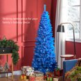 thumbnail image 4 of HOMCOM 6FT Artificial Christmas Tree with Automatic Open for Home Blue, 4 of 10