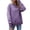 Purple, variant on IROINID Reduced Polyester Long Sleeve T Shirt for Women Cotton Shirts for Women Daily New Bottom Split Fleece Round Neck Pullover With Plush And Thickened Sweater,Orange