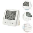 thumbnail image 3 of Digital Display Thermometer for Home Use Compact White ABS Material Easy to Stand or Hang 7.8 Inch, 3 of 9
