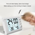 thumbnail image 4 of Chmadoxn Indoor Electronic Temperature Hygrometer Luminous Large Screen Digital Display Desktop Small Alarm Clock Household Temperature Hygrometer Household wet thermometer, 4 of 6