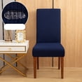 thumbnail image 1 of Limited Time Violete Solid Color Brushed High Elastic Chair Cover Soft And Comfortable Chair Seat Cover -proof And Dirt- Chair Slipcover Suitable For Dining Chair, 1 of 5