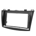 thumbnail image 4 of Dash Mounting Fascia Fit For 3 2010-2013丨 Qiilu Car Navigation Frame Trim丨9in Car Navigation Panel Frame Black Stereo Dash Fascia Replacement For  3 2010-2013 Auto Repair Tool, 4 of 8