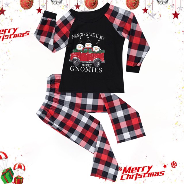 Styesk Pyjamas de Noël Assortis pour la Famille Ensembles Assortis des Fêtes Pyjamas de Noël Assortis pour la Famille Mignons Pyjama Graphique de Noël Ensemble de Pyjamas pour Enfant
