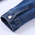 thumbnail image 4 of SHIXIAOO Veste en Jean Décontractée pour Femmes Ajustée Extensible Courte Légère Confortable Élégante Polyvalente pour Printemps Automne Hiver Mode Grande Taille Gilet Femme Léger Femme Long, 4 of 8