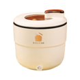 thumbnail image 1 of Estbridge Portable Electric Hot Pot Mini Rice Cooker  Household Small Ramen Pot Rice Cooking Pan for Steaming  Stir-Frying  Porridge & Noodle Soup  Kitchen Supplies  6.7”x6.7”x6.1”  1PC, 1 of 9