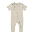 thumbnail image 1 of 2025 Cotton 3 Month Boy Button Up Rompers Footless Pajamas Zipper Patriotic Clothes Short Sleeve Sleeper, 1 of 3