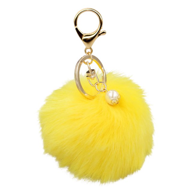 Bangcool Key Chain Fashion Creative Pom Pom Handbag Pendant Purse Charm Cell Phone Charm