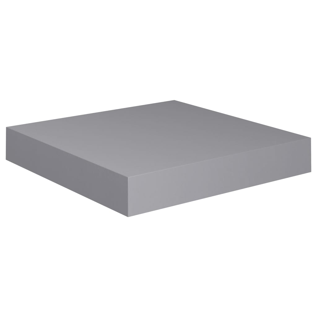 vidaXL Tablette Murale Flottante Gris 23x23,5x3,8 cm MDF