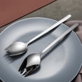 thumbnail image 4 of Stainless Steel Spork 4-Pack Multipurpose Long Handle Flatware Set for Household Dining and Dessert 4PCS, 4 of 7