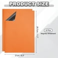 thumbnail image 2 of Uxcell Dry Erase Board A4 8 Pack Fridge Calendar Board Magnets Orange, 2 of 6