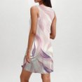 thumbnail image 4 of Ovzne Robes d'Été pour Femmes Robe pour Femme Robe Tendance Décontractée Imprimée avec Poches Sans Manches Col de Jardin Robe de Vacances Robe Imprimée Liquidation, 4 of 5