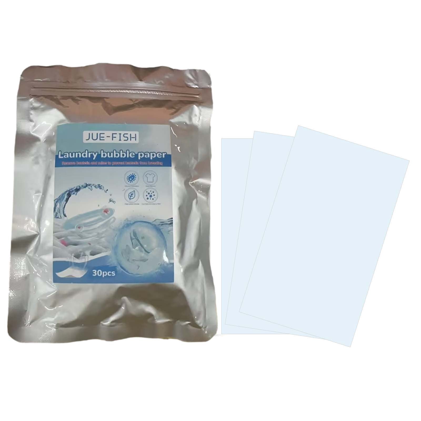 Wamans 30Pcs Laundry Detergent Sheets，Super Soap Sheet Laundry Foam Paper Cleaner Tool No Plastic Jug Travel Portable Liquidless Washing Supplies Eco-Friendly Clearance