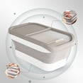 thumbnail image 3 of Qonioi Airtight Dog Food Storage Container, Large 12-15 Kg Capacity Foldable Food Bin With Wheels, Hinged Lid Pet Food Dispenser For Dry Kibble Rice Cereals Kitchen Pantry, 3 of 6