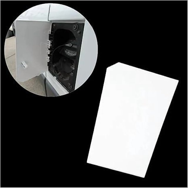 White Fuel Fill Door Gas Cap Hatch 2014-2021 Compatible For Ram ProMaster 1500 2500 3500(WHITE) Fuel Tank Caps