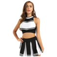 thumbnail image 1 of Fgnfyis Ensemble Jupe Courte de Cheerleading pour Femmes Jeu de Rôle Cheerleading Ensemble Jupe Courte de Carnaval Noir m, 1 of 3