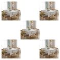 thumbnail image 1 of Baohd Durable And Easy To Wash Tablecloth With Vintage Style Rectangular Table Tablecloth Cotton Dining Tablecloth Table Cover linen 100*140CM 5Set, 1 of 6