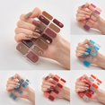 thumbnail image 3 of Semi Gel Nail Strips Patch Sliders Waterproof Gradient Color Full Cover X6C9, 3 of 9
