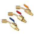 thumbnail image 1 of Valve à Bille de Réfrigérant, Connexion Facile Haute Valve à Bille de Climatisation 6 Pcs Faible Perméabilité pour Tuyaux de Charge de Réfrigération R410A R134A, 1 of 8
